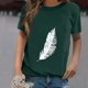 thumbnail image 2 of Gibobby Casual Playera de Manga Corta para Mujer Mujeres Tunic Travel(Verde,M), 2 of 5