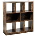 thumbnail image 1 of Gymax Bookcase Industrial Freestanding Bookshelf Storage Organizer w/ Open Compartments, 1 of 10