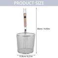 thumbnail image 3 of Stainless Steel Strainer Food Colander Pasta Filter Strainer Spaghetti Strainer Spoon Strainer Basket, 3 of 8