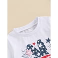 thumbnail image 6 of Nygoyerh Toddler Baby Boys 4th of July Outfits 6M 12M 18M 24M 3T Short Sleeve T-shirt + Stars Stripes Shorts 2Pcs Infant Casual Short Pants Sets Summer Clothes, 6 of 9