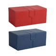 thumbnail image 1 of 2Pcs Trading Card Deck Box Holder for Collection Cards Red Blue Sunnimix Estuche de baraja de cartas coleccionables, 1 of 8