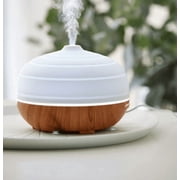PartyLite BeBalanced Ultrasonic Essential Oil Diffuser Wood Grain LED Aromatherapy Diffuser