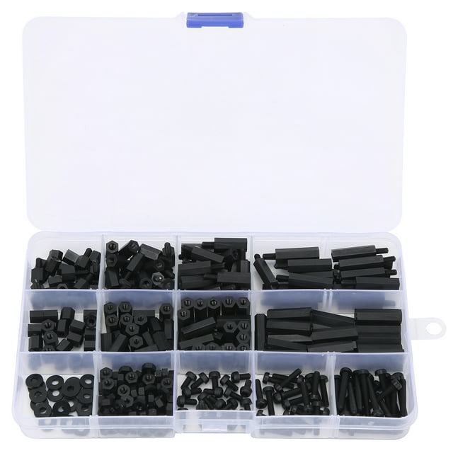 Juego De Espárragos Con Tuercas Roscadas, Combinación De Espárragos Con Tuercas Atornilladas Sujetador En Caja M3 De Nailon Duradero Práctico Para Combinación ANGGREK Otros