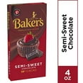 thumbnail image 2 of Baker's Baking Chocolate Bar 56% Cacao Semi-Sweet, 4 Oz, 2 of 3