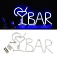 thumbnail image 3 of Milaget USB Battery BAR LED Neon Night Light Signs Wall Lamp Party Home Decor Blue, 3 of 9