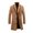 Brown, variant on Tqcoqu Women's Wool Blend Coat Fall Winter Casual Single Breasted Overcoat Mid-Length Notched Lapel Coat