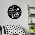 thumbnail image 5 of Music Vinyl Decor Records 1950s Hippie Vinyl Records for Crafts PVC Waterproof Wall Decoration Retro Aesthetic Records 50's Music Party Bar Coffee 11.8Inch-Life Is Short Make Your Own Music DIY, 5 of 8