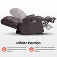 thumbnail image 6 of MCombo Dual Motor Power Lift Recliner Lay Flat for Big Elderly in Living Room, Faux Leather R7897  (Dark Brown, Medium-Wide), 6 of 10