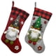 thumbnail image 1 of Calcetín de Navidad 2pack, 3d gnomos Santa Navidad Medias Chimenea Afortunado Sencillez, 1 of 5