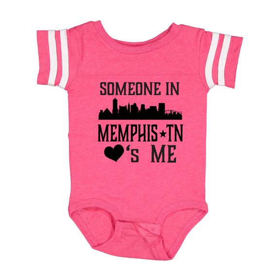Inktastic Memphis Tennessee Someone Loves Me Skyline Boys or Girls Baby Bodysuit