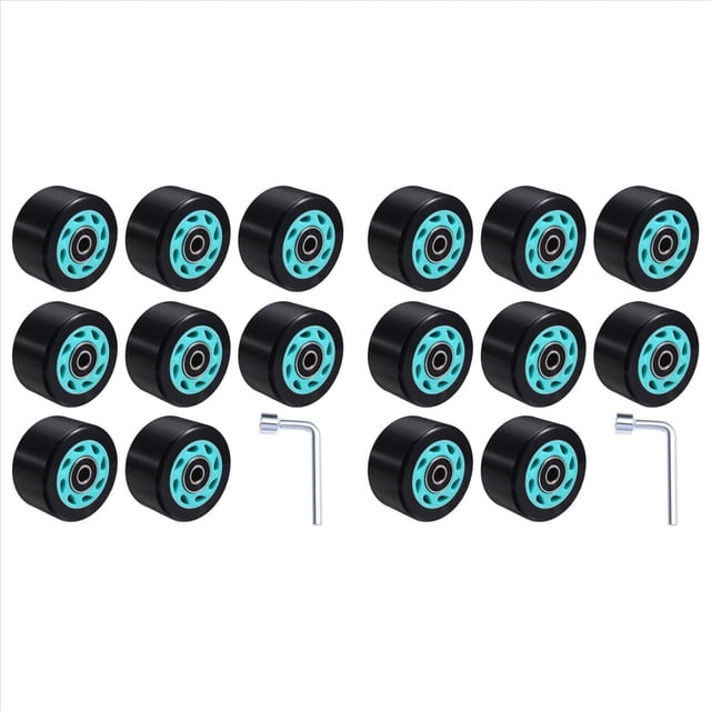 2 Ensembles 58x32mm 88A Patins à Roulettes Double Rangée Patins de Vitesse Roues Ligne de Voiture Quatre Roues Planche à Roulettes PU Roues