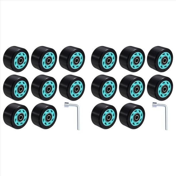 2Conjunto Accesorios para Patines de Doble Hilera de 58 X 32 mm y 88 A, Ruedas para Patines de Velocidad, Ruedas para Coche, Ruedas de Cuatro Ruedas para Monopatín, Ruedas de PU