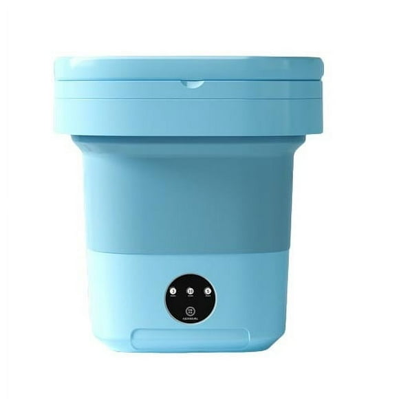 Fiudx Mini Lavadora, Diseño Compacto y Plegable, Materiales Ecológicos, Capacidad de Lavado de 3,8 L, Ideal para Viajes, Dormitorios, Apartamentos y Autocaravanas, Portátil y Ligera, Alimentación de