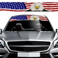 thumbnail image 3 of 1PC Pegatinas de vinilo con efecto 3D de bestia salvaje para parabrisas delantero de coche, pancartas para ventana, protector solar, decoración de automóvil, 3 of 5