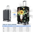 thumbnail image 6 of Balery Sunflower Skull Boho Watercolor Background Luggage Cover Protector, Scratch And Dirt Resistant, Fits 18-32 Inch Luggage - X-Large, 6 of 9