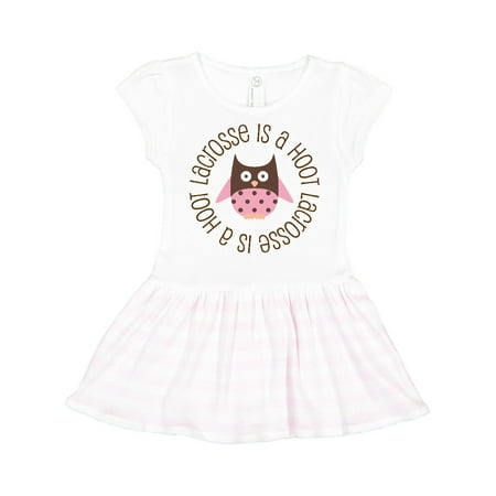 

Inktastic Lacrosse is A Hoot Gift Toddler Girl Dress