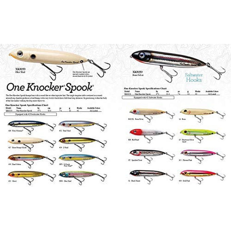 Heddon XK925323 One Knocker Spook Topwater Fishing Bait 4 1/2