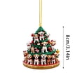 thumbnail image 3 of TIELUTT Christmas Tree Hanging Tree Shaped Gemstones And Beads for Jewelry Making Large Stained Glass Panels Craft Pearls on String Painted Stained Glass Window Table Decorations for Home, 3 of 4