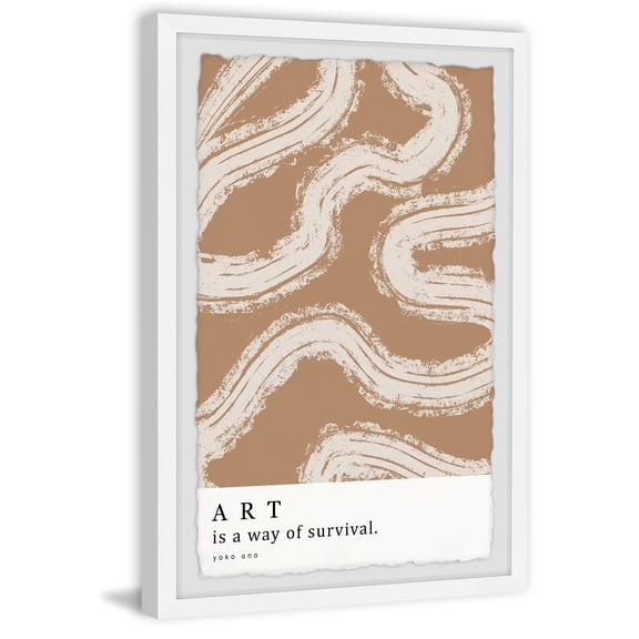 Marmont Hill Art Is a Way of Survival II Framed Painting Print
