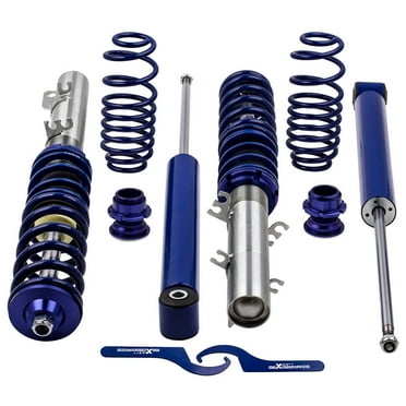 Maxpeedingrods Adjustable Coilovers Absoeber Springs for VW Golf MK4 2WD only A4 98-05 Fits select: 2005 VOLKSWAGEN JETTA 2.5, 1999-2005 VOLKSWAGEN NEW BEETLE GLS