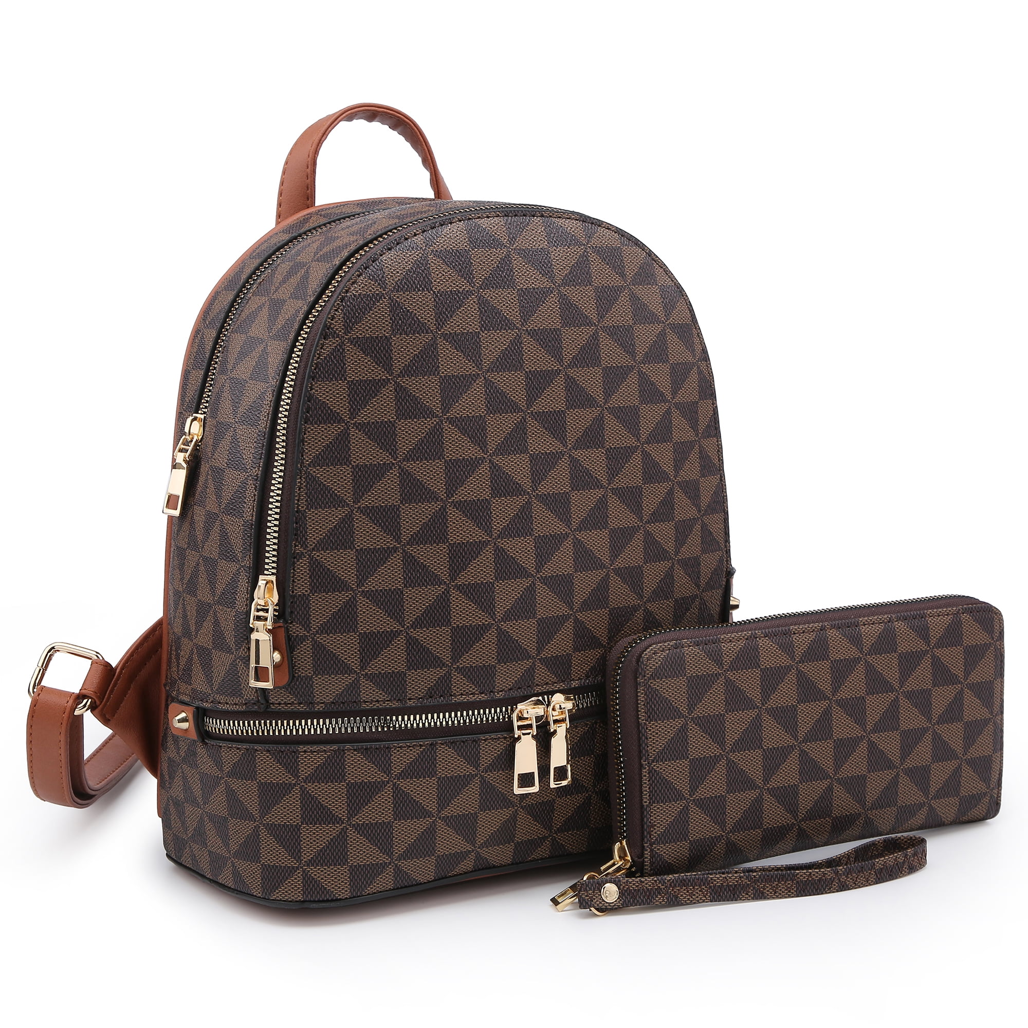 Poppy Travel Leather Backpack Purse for 