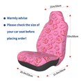 thumbnail image 3 of Wukai Cute Cowgirl Full Set Car Seat Covers with Soft Padding Universal Auto Front Seats Protector and Cushion Mat, 3 of 5