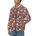 thumbnail image 3 of Kdxio Skull rock record artist Print Men Hoodies Casual Hoodies for Men with Zip Pockets Full Zip Long Sleeve Sweatshirt Sports Hooded Jacket-Medium, 3 of 5
