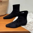 thumbnail image 2 of Women's Ankle Boots Suede Flat Pointed Toe Sock On Stretch Fit Comfortable Casual Footwear Ideal for Daily Wear, 2 of 6