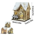 Led Wooden Box Creative Shape Small Night Light Christmas Room