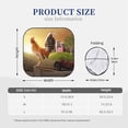 thumbnail image 3 of Saiise Country Farm Morning Rooster for Foldable Car Sun Shades (2-Pack) Offer Sun Protection with an Easy-fold Design for Convenient Windshield Shading-Small, 3 of 6