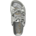 thumbnail image 4 of Circus NY by Sam Edelman Women's Estelle  Double Knotted Slide Sandal Soft Silver 8.5M, 4 of 6