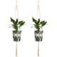 thumbnail image 3 of Tres colgadores de plantas en forma de H, soporte para macetas, juego de cestas colgantes para macetas, cuerda hecha a mano para decoración de interiores, salas de estar y balcones, 41 pulgadas, 3 of 5