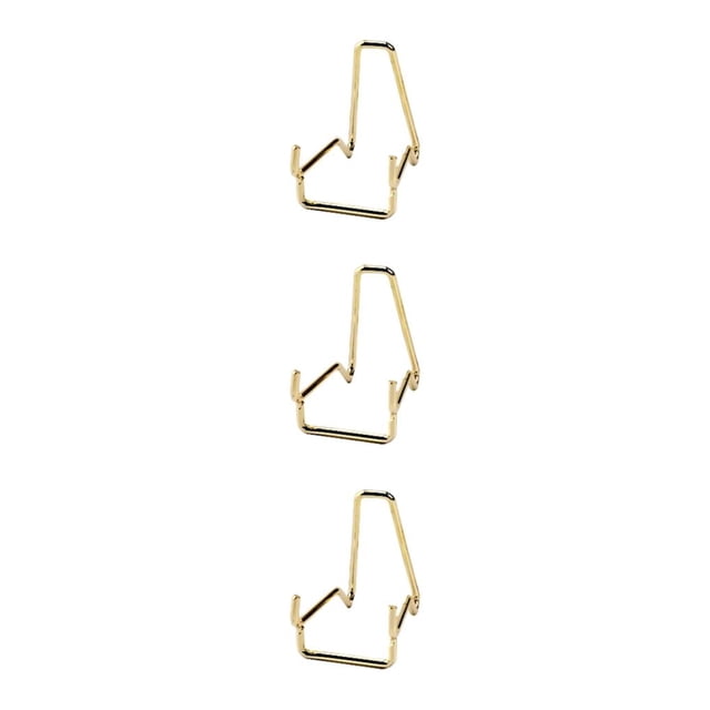 Baohd Iron Ores Stone Display Stand Desktop Rock Holder Decor Base Home Office Golden S 3Set