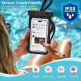 thumbnail image 3 of 2-Pack Waterproof Phone Pouches – Universal Clear Dry Bag Cases with Touchscreen Access for Smartphones up to 7", Ideal for Beach, Swimming, Boating & Travel, 3 of 10