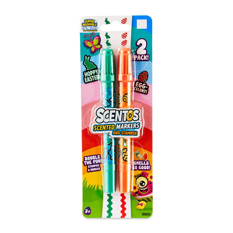 Freecat Pink Fruit Scented Markers Set for Girls, School Supply Kit