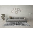 thumbnail image 3 of Ahgly Company Machine Washable Indoor Round Oriental Gray Industrial Area Rugs, 8' Round, 3 of 4