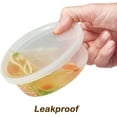 thumbnail image 6 of Deli Containers with Lids 8 oz. Leakproof - 24 Pack Plastic Microwavable Clear Food Storage Container/Slime Heavy-Duty Quality, Freezer & Dishwasher Safe, 6 of 6