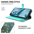 thumbnail image 5 of CoverON Oneplus Nord Wallet Case and Screen Protector Tempered Glass, RFID Blocking Leather 6x Card Slot Phone Pouch, Almond Blossom, 5 of 8