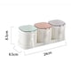 thumbnail image 3 of Caja de especias con tapa Caja de condimentos Contenedor Coctelera de especias Suministros de cocina Botella de condimentos de vinagrera para Sal Blanco a BLESIY Botella de condimento, 3 of 7
