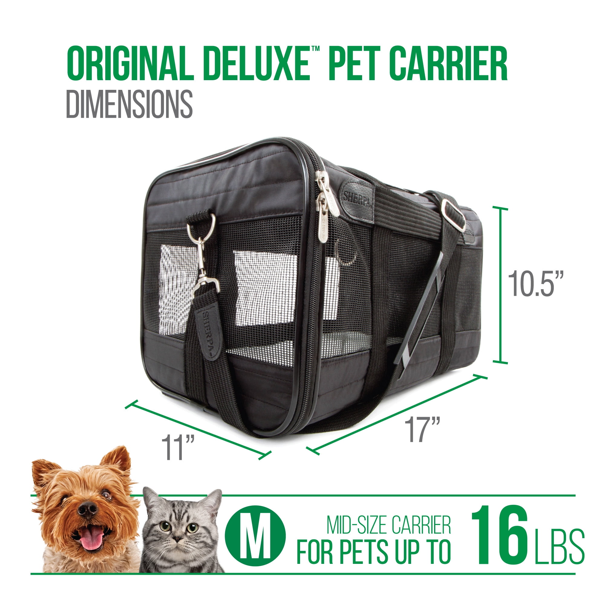 Sherpa - Element Airline Approved Pet Carrier Medium / Gray