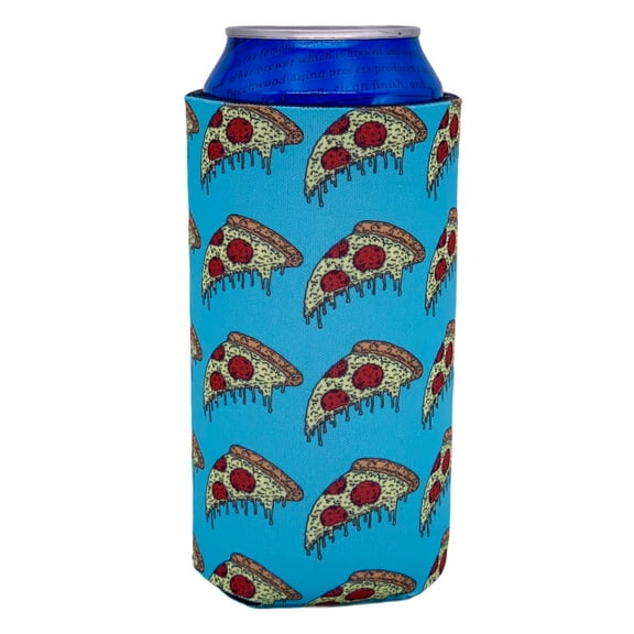Pizza Slice Pattern 16 oz. Can Coolie