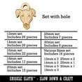 thumbnail image 2 of Greyhound Dog Head Wood Mini Charms Shapes DIY Craft Jewelry - With Hole - 20mm (15pcs), 2 of 7