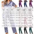 thumbnail image 3 of POROPL Pajamas for Women,Silk Satin Short Sleeve Sleepwear with Button Down Top and Pants Sizes M-5X, 3 of 5