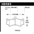 thumbnail image 2 of Hawk 08 Porsche 911 Targa 4/4S/03-05 911 GT2/04-08 GT3/07-08 Turbo DTC-70 Race Front Brake Pads Fits select: 2001 PORSCHE 911 CARRERA 2/CARRERA 4, 2007 PORSCHE 911 NEW GENERATION TURBO, 2 of 3