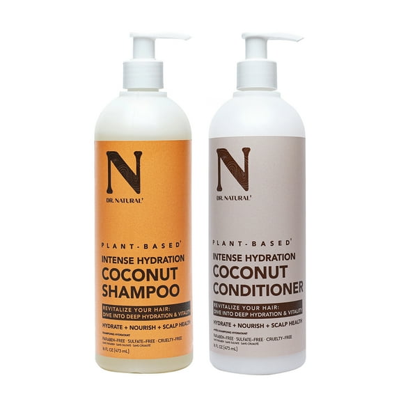 Dr. Natural Intense Hydration Shampoo and Conditioner Kit, Coconut, 2 Pc