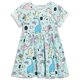 thumbnail image 1 of Vestidos De Verano De Dinosaurio Para Niña, Ropa De Manga Corta, Trajes Casuales, Talla 7, Azul, 1 of 1