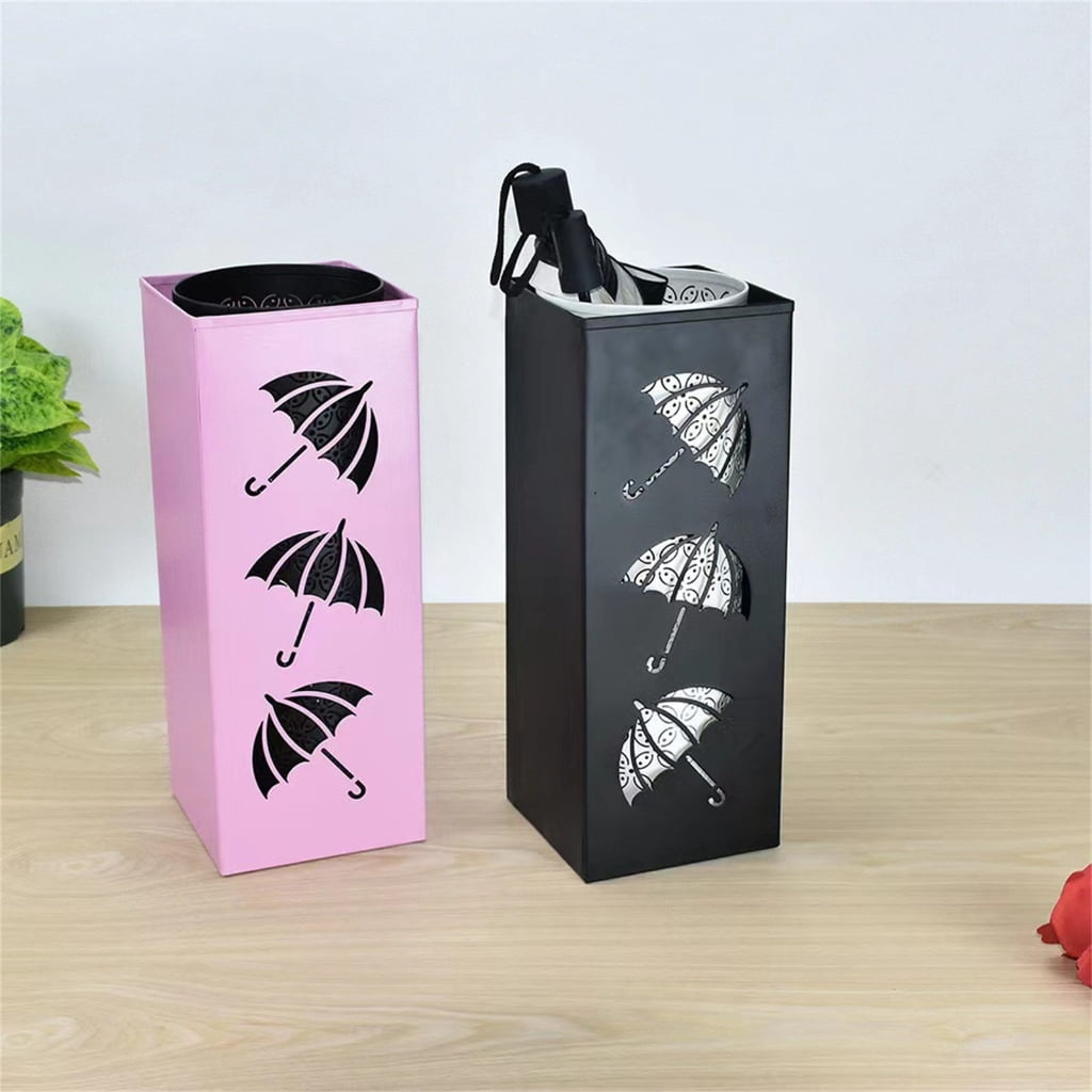 CIYISON Metal Umbrella Holder Standing Umbrella Stand Rack Decorative Umbrella Holder Bin Multipurposes Walking Stick Holder