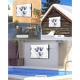 thumbnail image 2 of Outdoor TV Cover 60 to 65 Inch Weatherproof, Modern Abstract Tulip Flower Waterproof TV Screen Protector for Outside Decor with Zipper and Pocket 58"L x 37"H , Slate Gray, 2 of 7