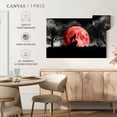 thumbnail image 4 of Elephant Stock Wolf And Moon Wall Art - Horizontal Canvas Wall Art - Dining Room Wall Decor - Gothic Canvas - Black And Gray Decor - 12" x 8", 4 of 4