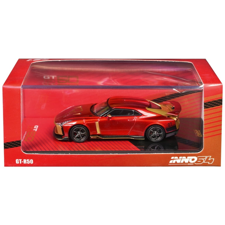 Nissan GT-R50 By ItalDesign Red Metallic with Gold Accents 1/64